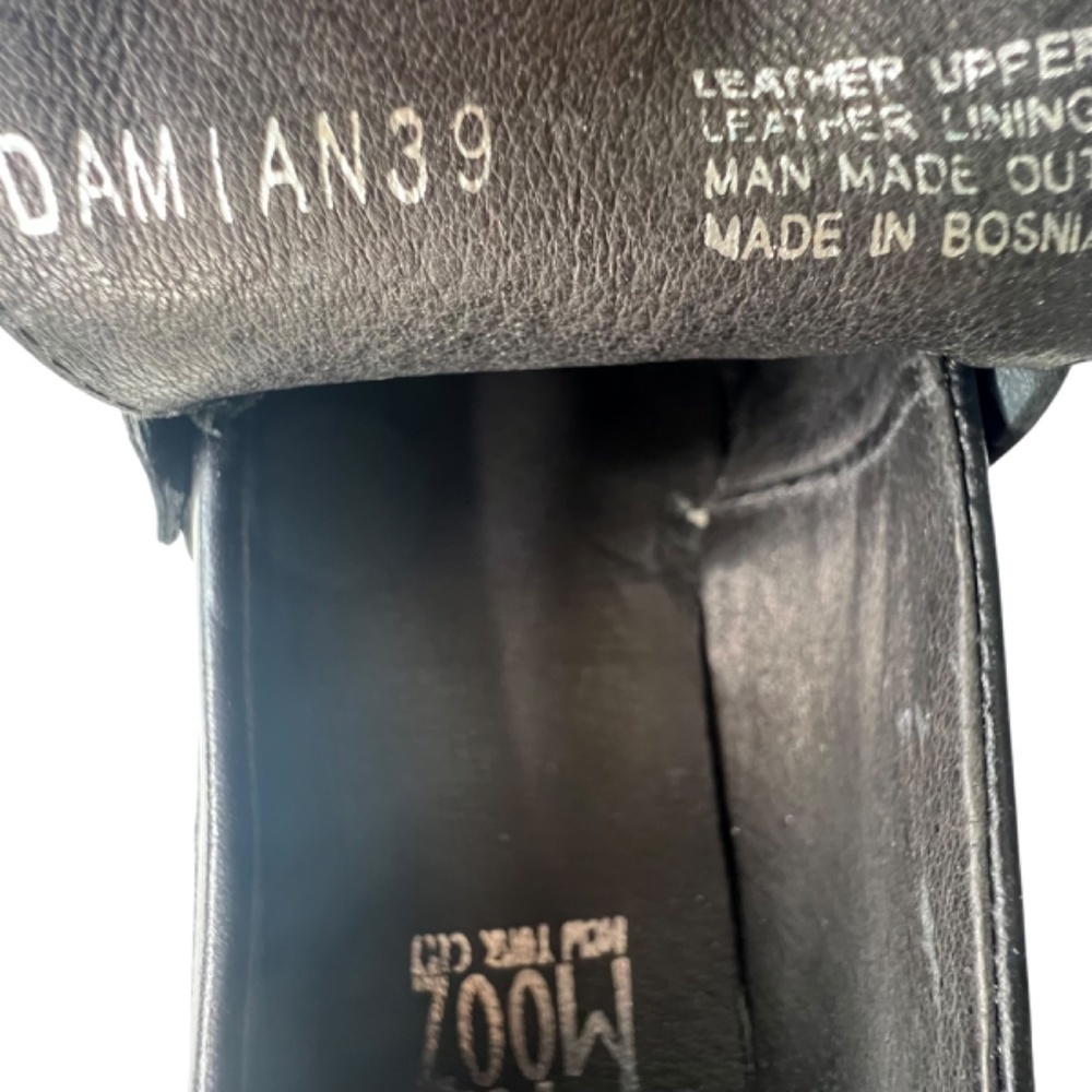 Miz Mooz Leather Loafers- Damian Black EU 39 (US 8.5-9) - Picture 8 of 9
